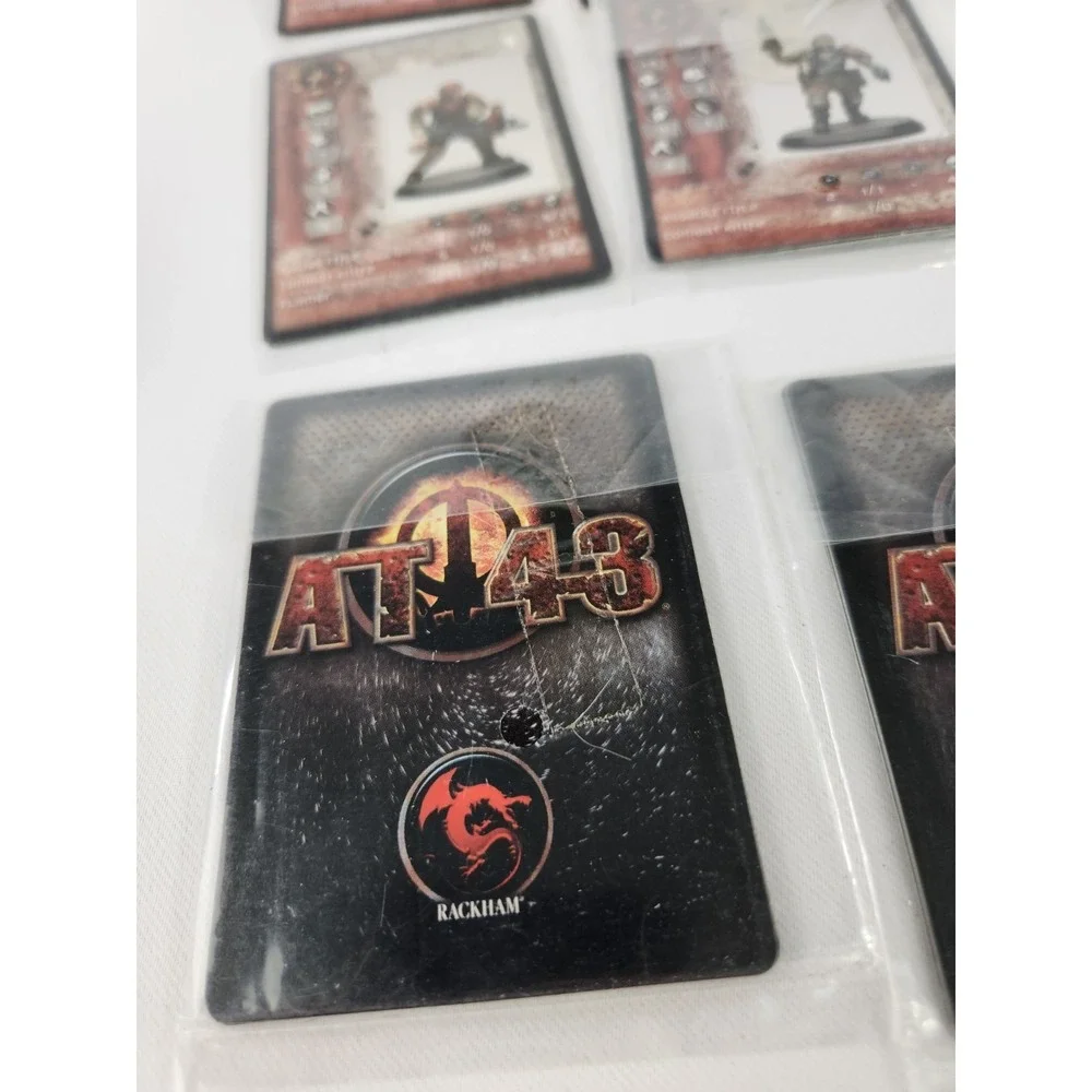 Rackham AT-43 Figure Cards Player Stats Game Play CARDS ONLY ~ Lot of‎ 50+ Cards